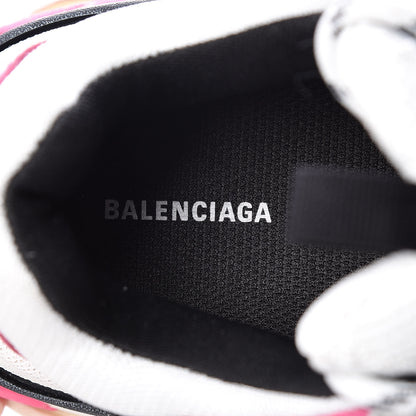 Balenciaga Fabric Mesh Womens Triple S Sneakers 38 Rose Fluo Black White 6 of 11