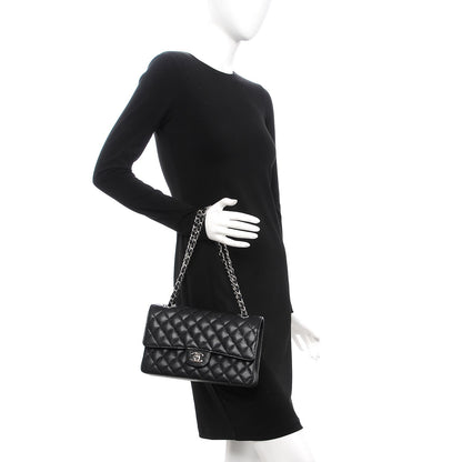 Chanel Caviar Quilted Medium Double Flap Black 3 of 10