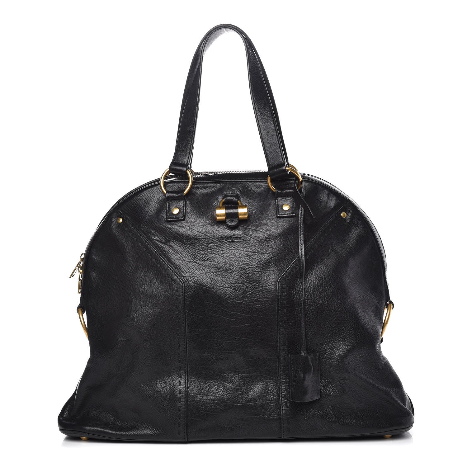 Saint Laurent Calfskin Oversized Muse Black 1 of 17