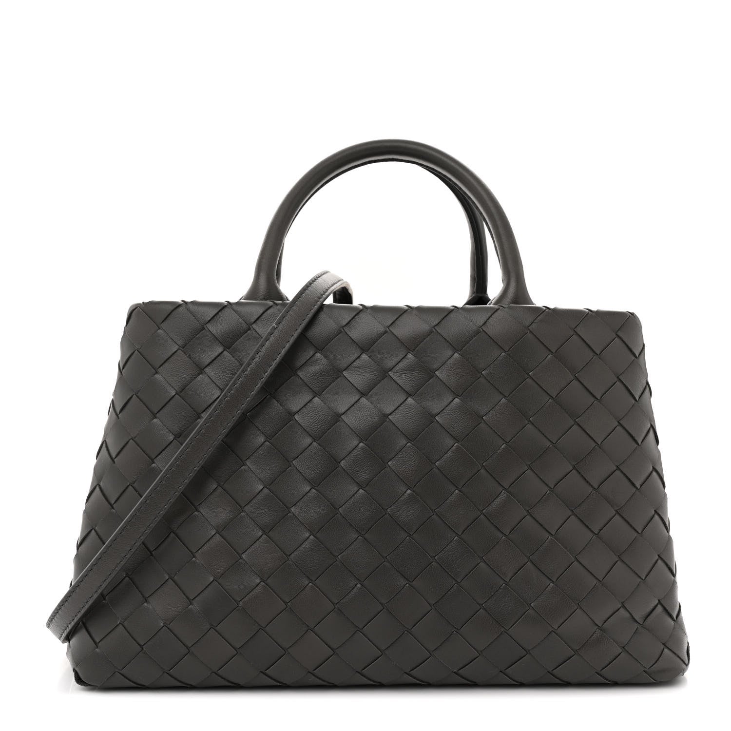 Bottega Veneta Nappa Intrecciato New Roma Tote Grey 1 of 11
