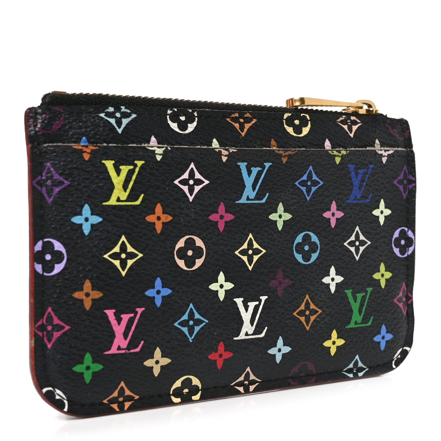 Louis Vuitton Monogram Multicolor Key Pouch Black Grenade 3 of 6