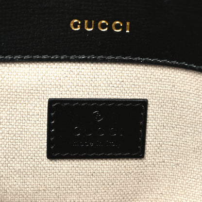 Gucci Azalea Calfskin Crystal Small Horsebit 1955 Bag Black 6 of 10