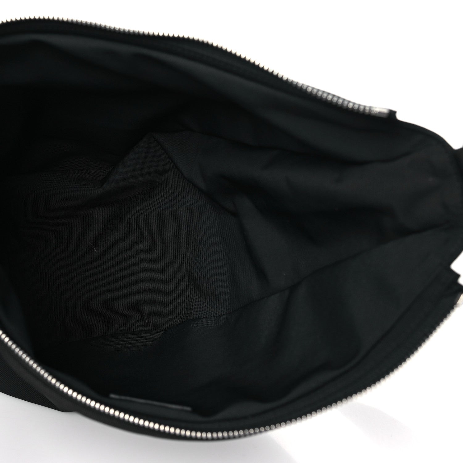 The Row Nylon Slouchy Banana Two Bag Black 5 of 9