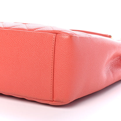 Chanel Caviar Quilted Petit Shopping Tote PST Pink 9 of 10