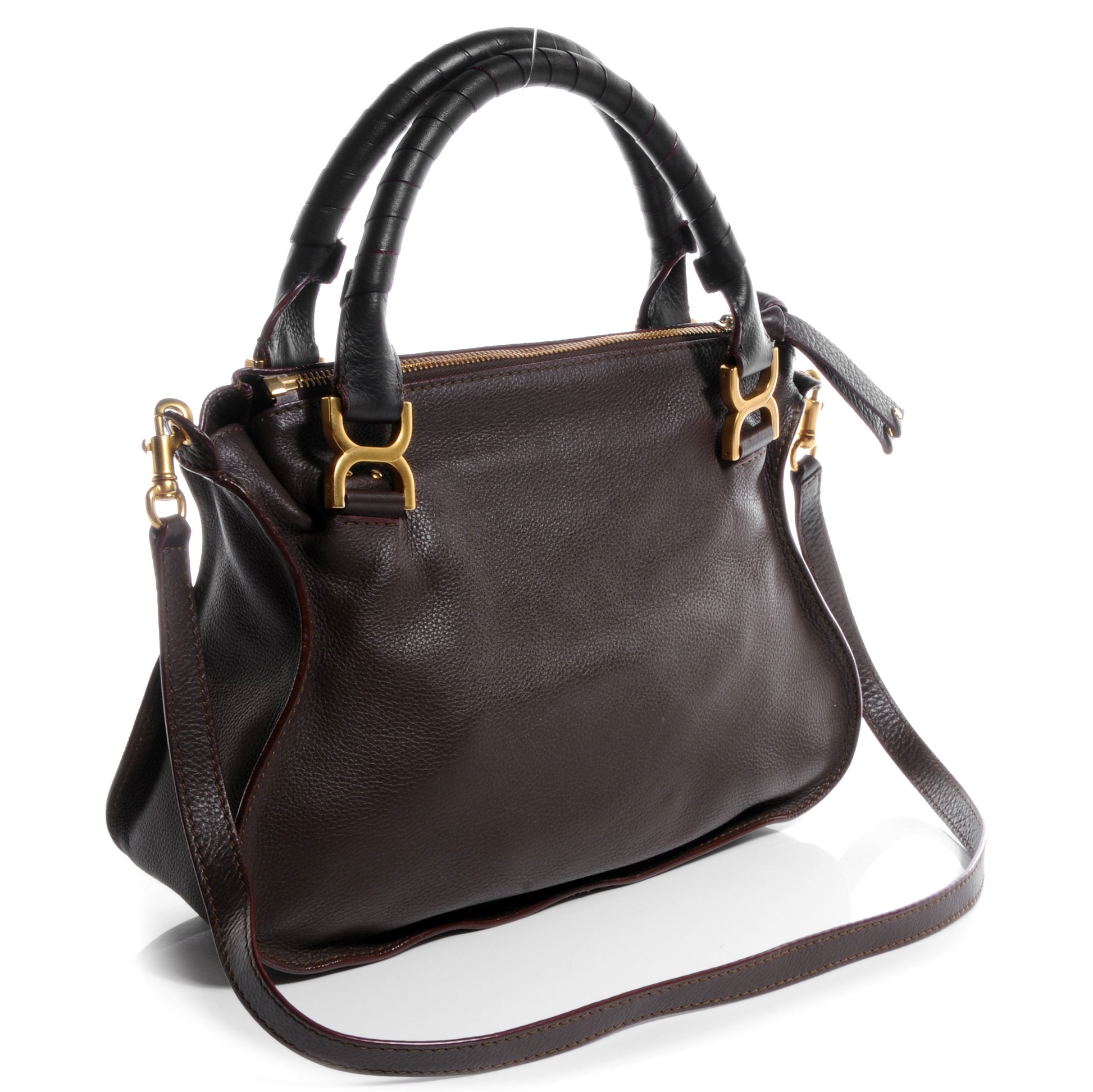 Chloe Calfskin Medium Marcie Satchel Truffle 3 of 10