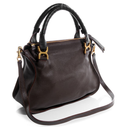 Chloe Calfskin Medium Marcie Satchel Truffle 3 of 10