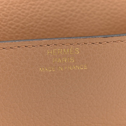 Hermes Evercolor Bi-color Roulis Slim Wallet Chai Lime 8 of 14