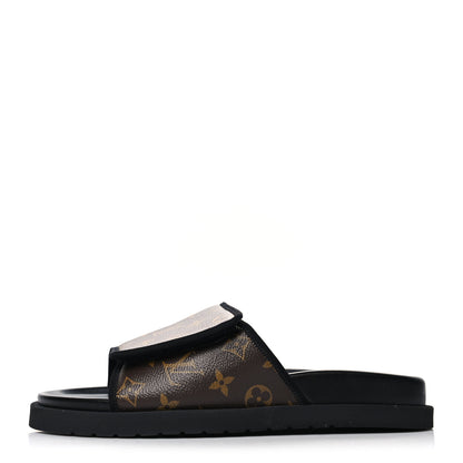 Louis Vuitton Monogram Mens Miami Mule 9 Black 1 of 8