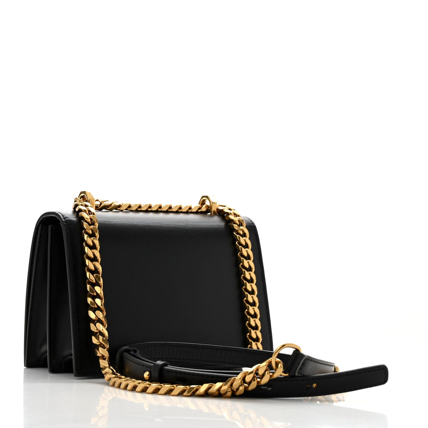 Calfskin Knuckle Crossbody Black
