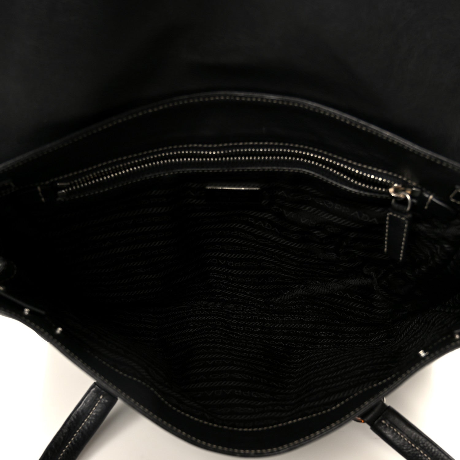 Prada Calf Pocket Shoulder Bag Black 5 of 11