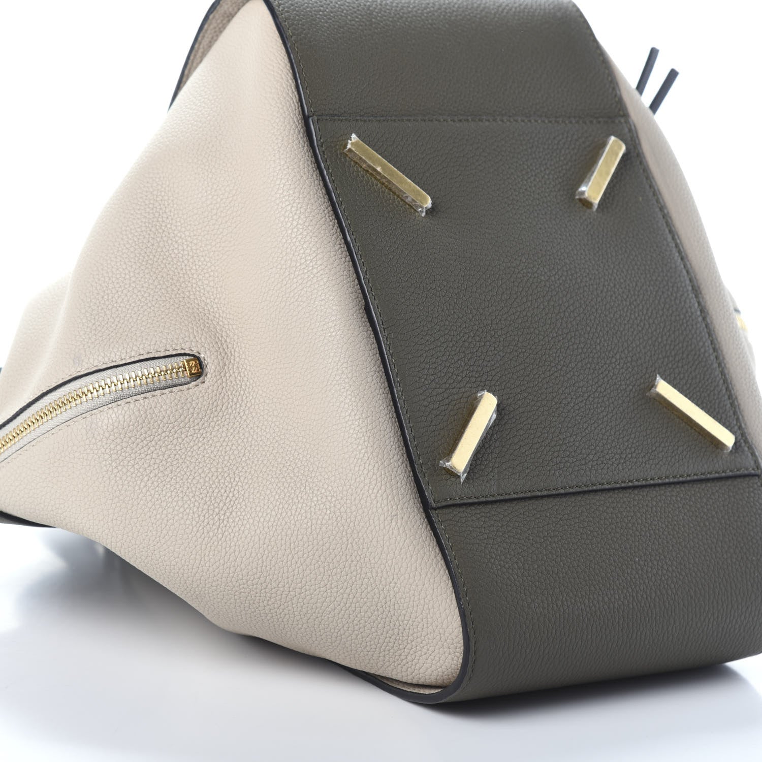 Loewe Calfskin Medium Hammock Shoulder Bag Khaki Green Soft White 9 of 9