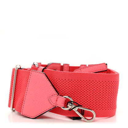 Fendi Ribbon Vitello King Logo Regolabile Woven Adjustable Strap You Pink 1 of 4
