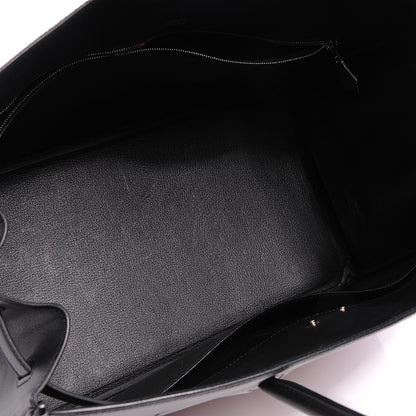 Hermes Evercalf Denim Birkin Shadow 40 Noir Bleu Marine 6 of 8