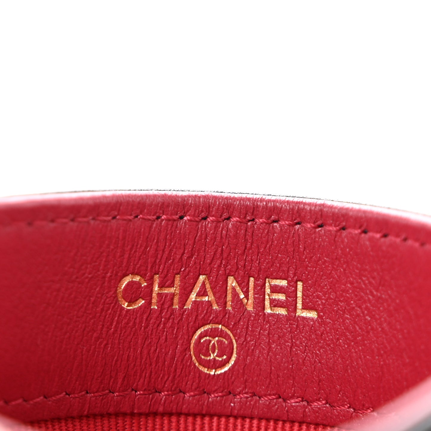 Lambskin Quilted Chanel 19 Card Holder Black