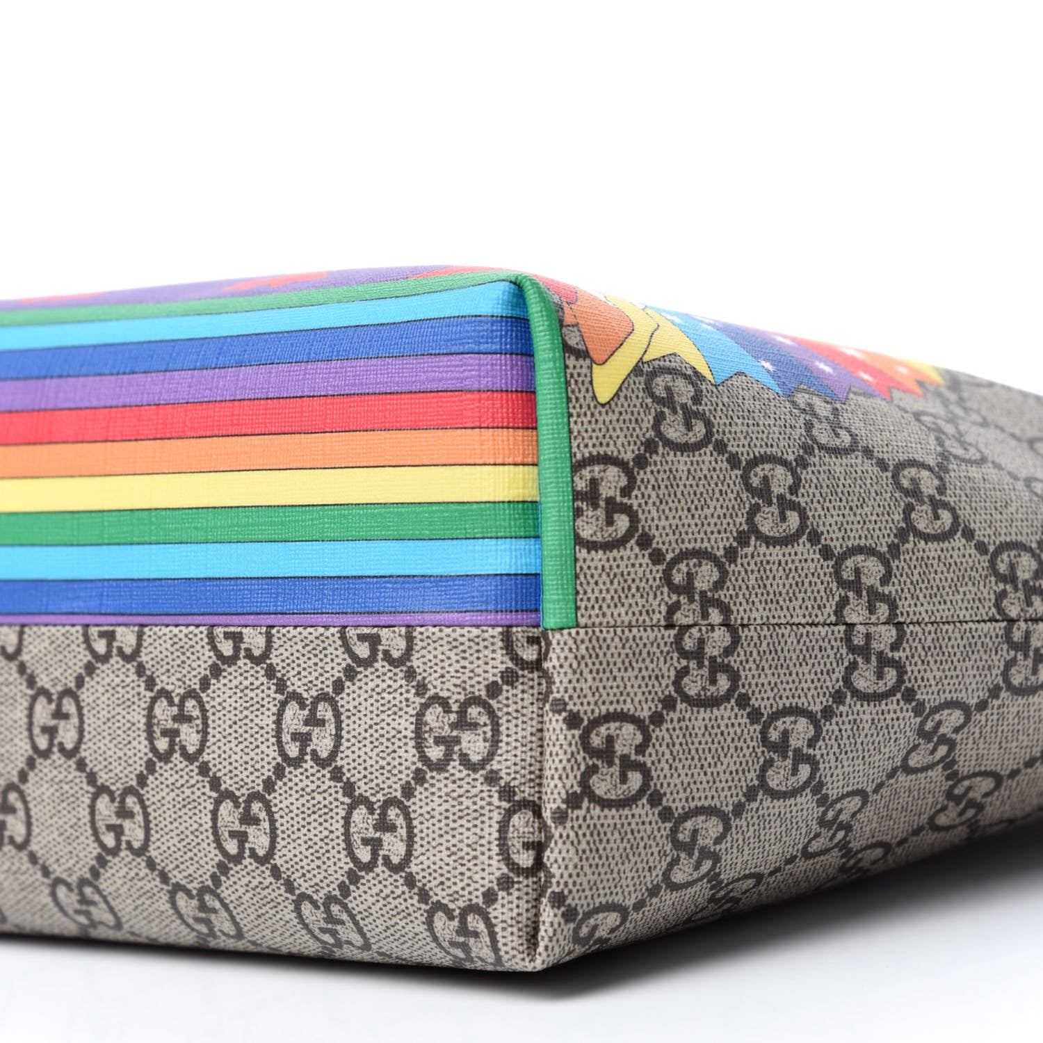 Gucci GG Supreme Monogram Childrens Rainbow Birds Tote 7 of 10
