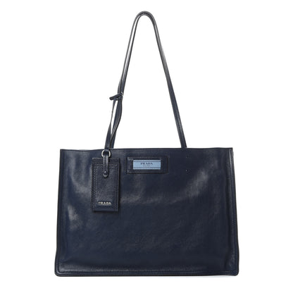 Prada Glace Calf Etiquette Tote Astrale Inchiostro 1 of 15