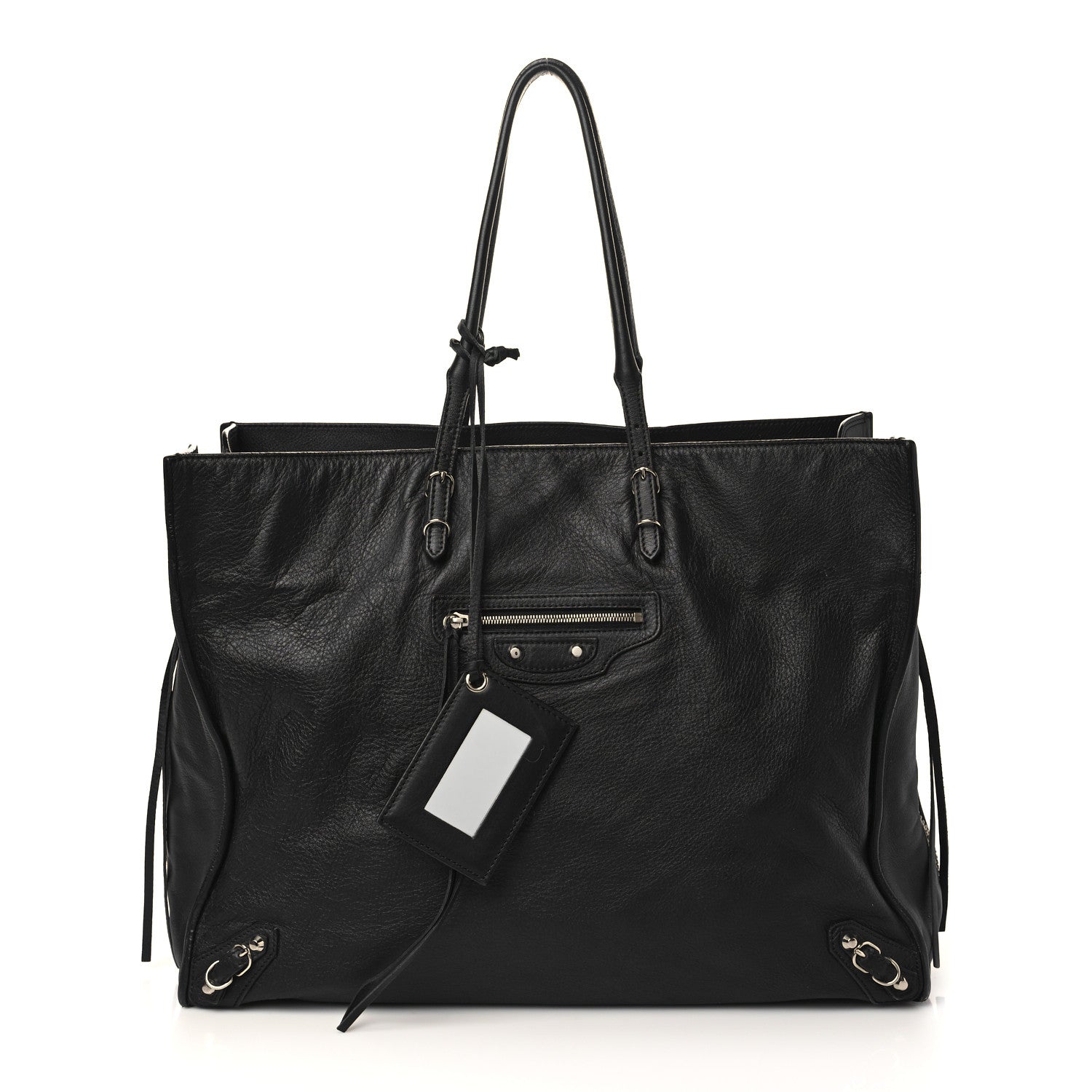 Balenciaga Supple Calfskin Papier A4 Zip Around Tote Black 1 of 7