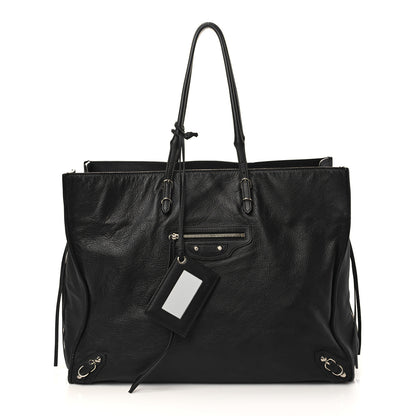 Balenciaga Supple Calfskin Papier A4 Zip Around Tote Black 1 of 7