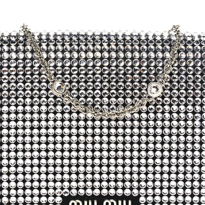 Miu Miu Nappa Crystal Starlight Mini Clutch Bag Black 7 of 9