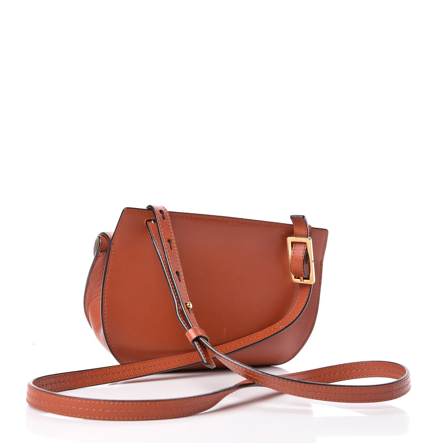 Calfskin Mini Georgia Crossbody Bag Whiskey