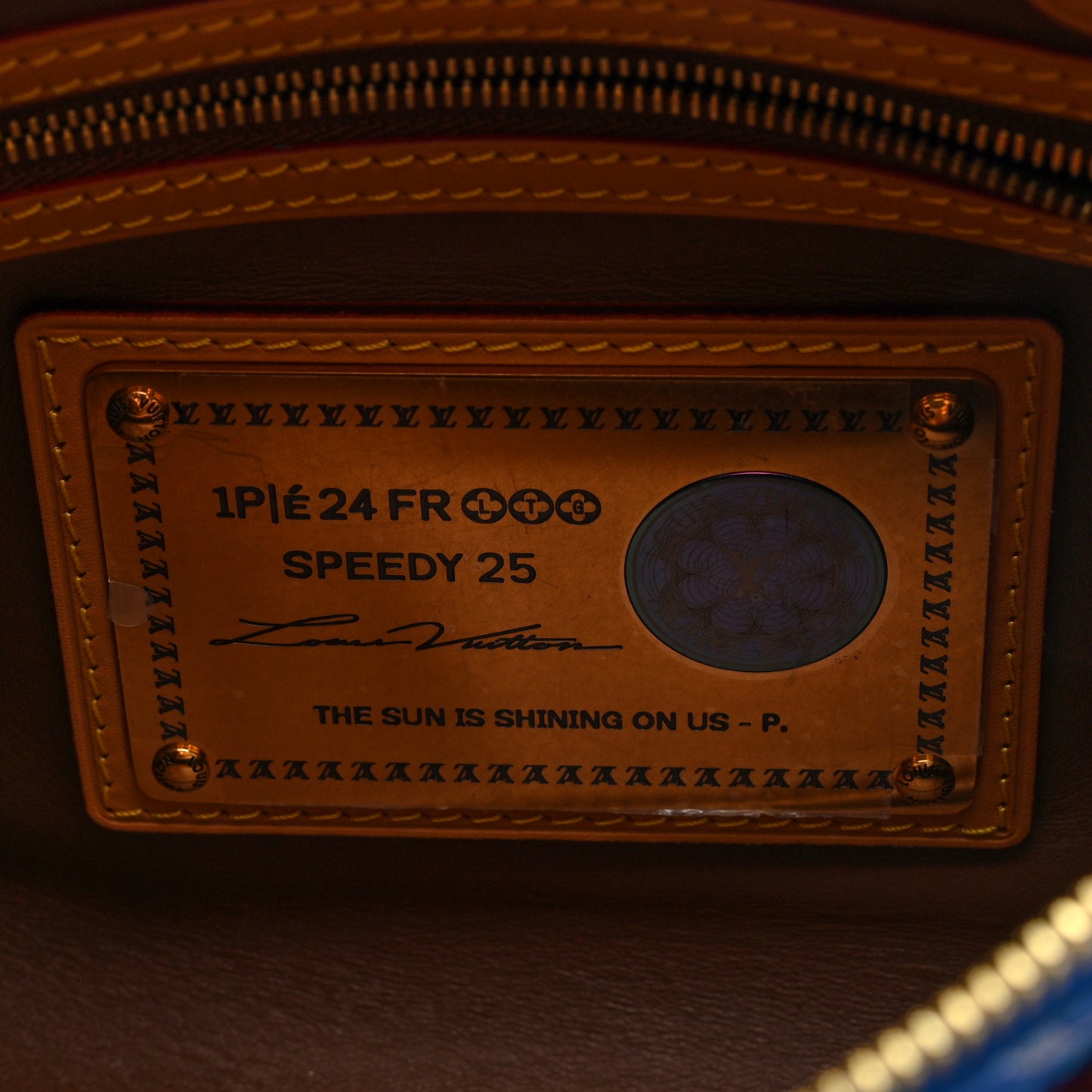 Calfskin Monogram Speedy P9 Bandouliere 25 Blue