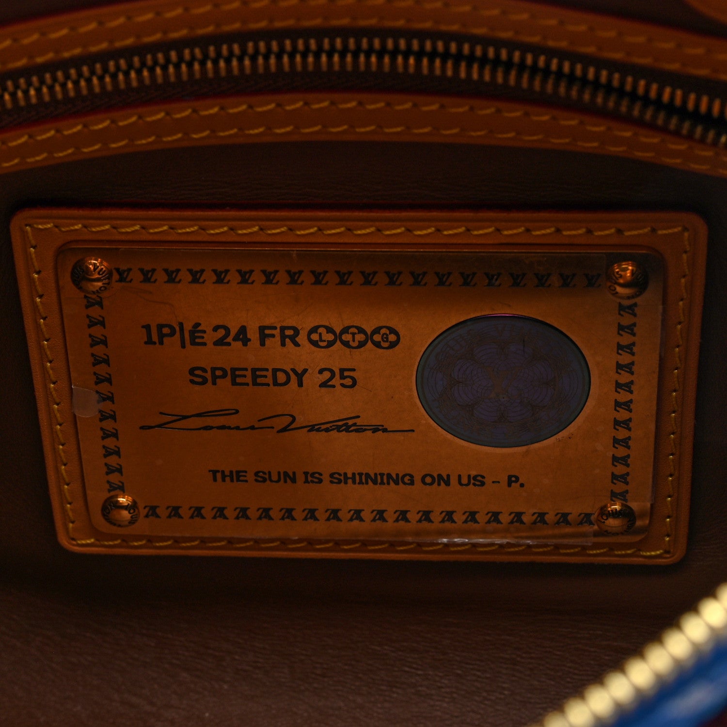 Louis Vuitton Calfskin Monogram Speedy P9 Bandouliere 25 Blue 7 of 10
