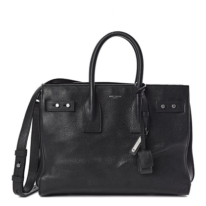 Saint Laurent Grained Calfskin Small Souple Sac De Jour Black 1 of 11