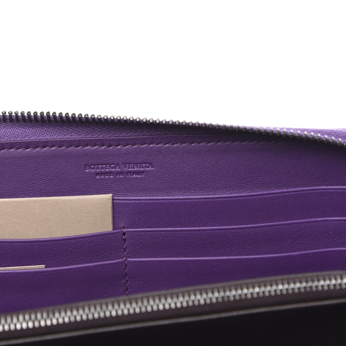 Nappa Intrecciato Zip Around Wallet Monalisa