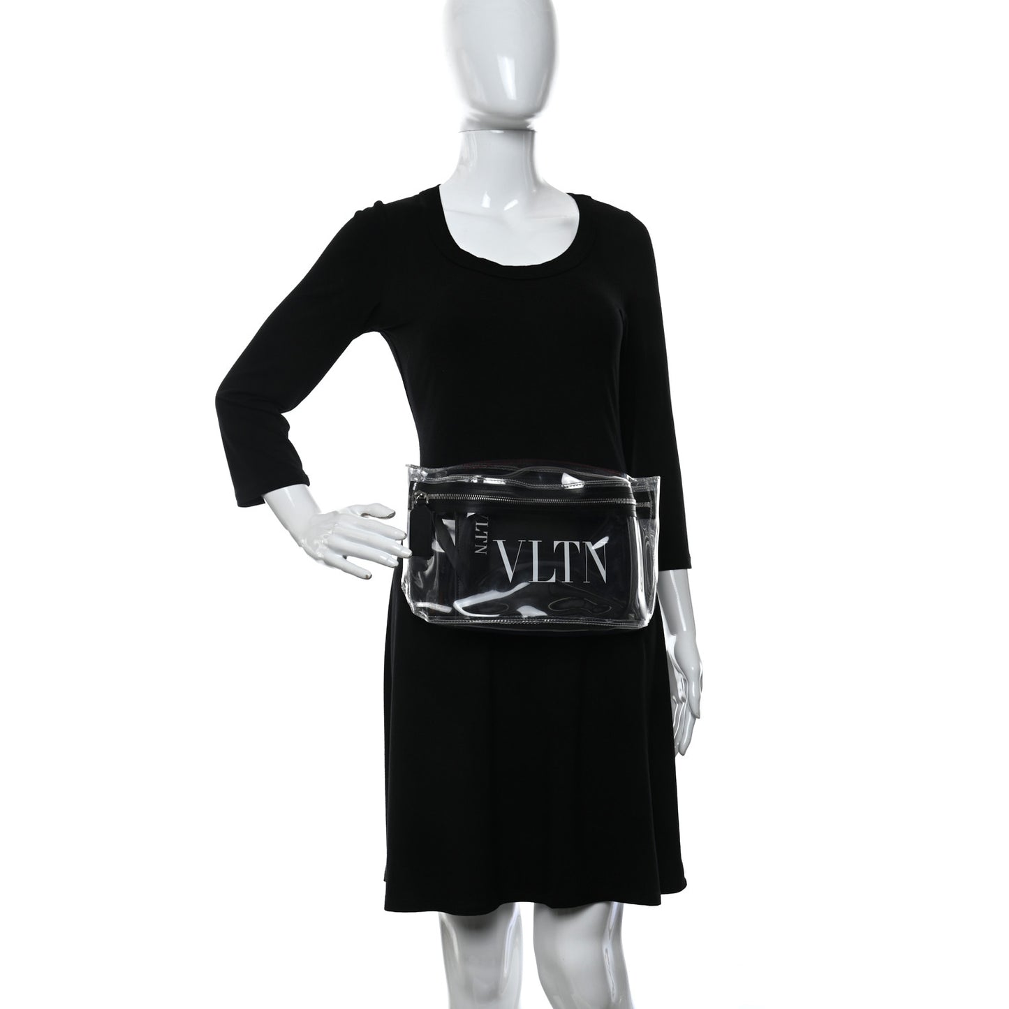 PVC VLTN Belt Bag Black