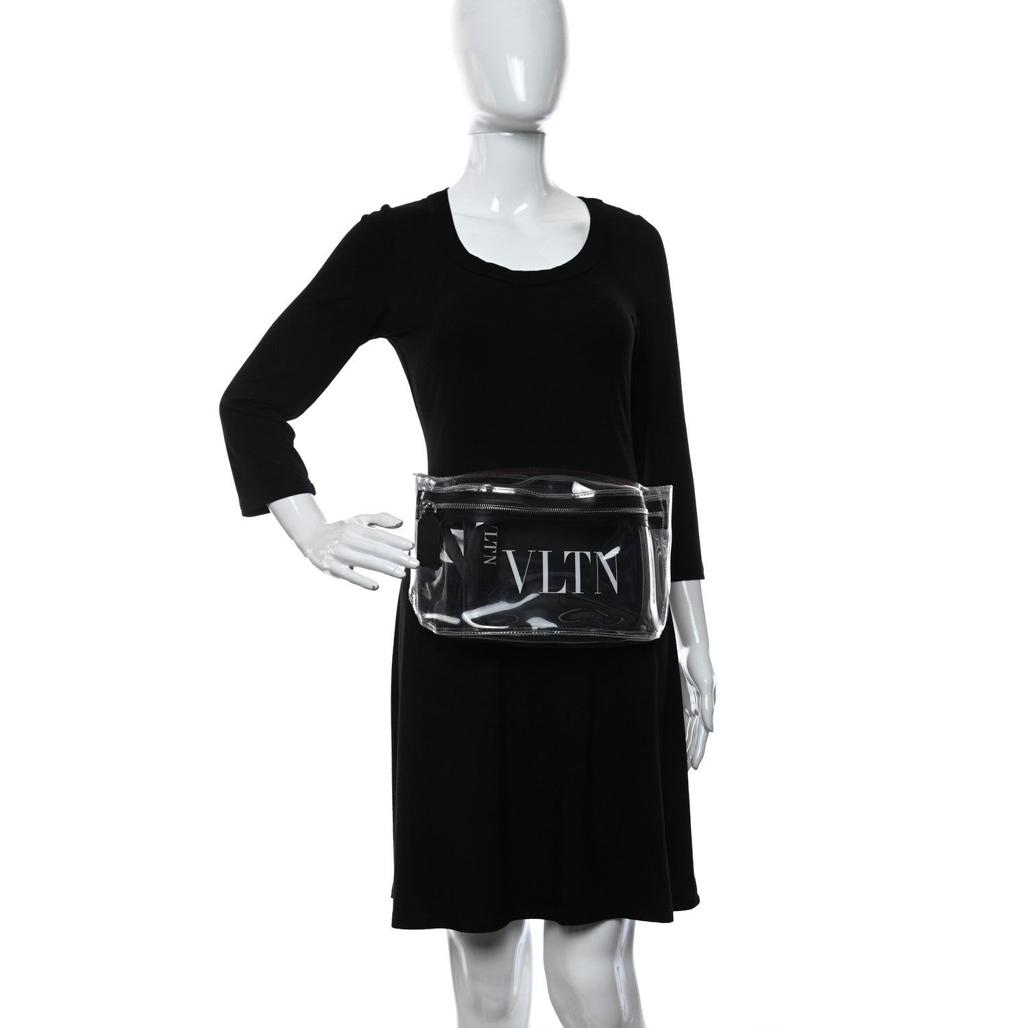 Valentino Garavani PVC VLTN Belt Bag Black 2 of 15