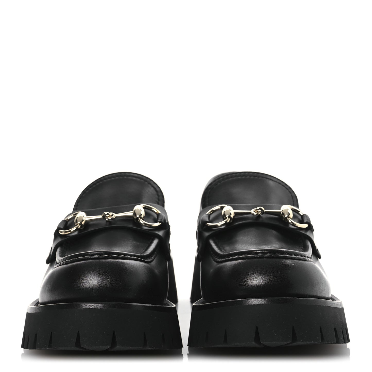 Betis Glamour Calfskin Womens Horsebit Loafers 37.5 Black