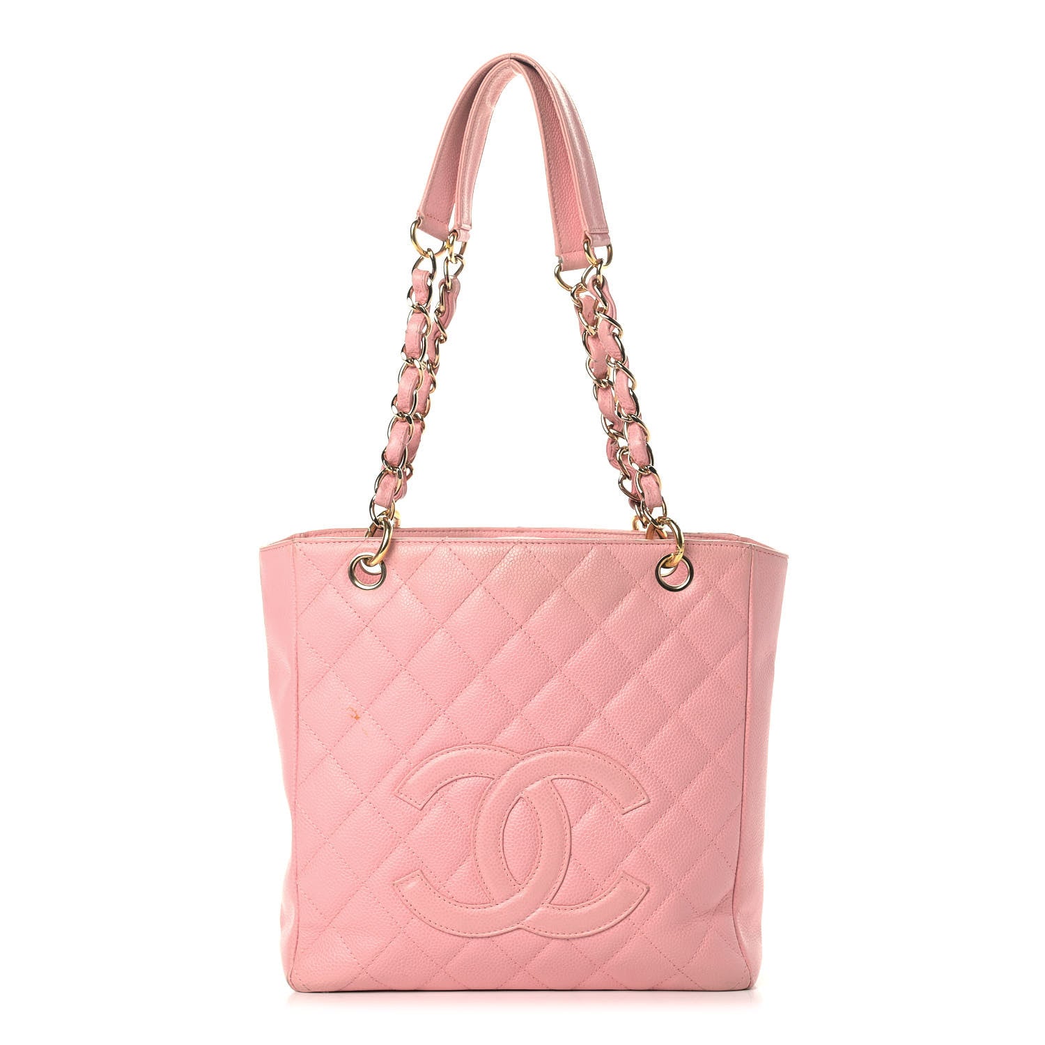 Chanel Caviar Quilted Petit Shopping Tote PST Pink 1 of 19