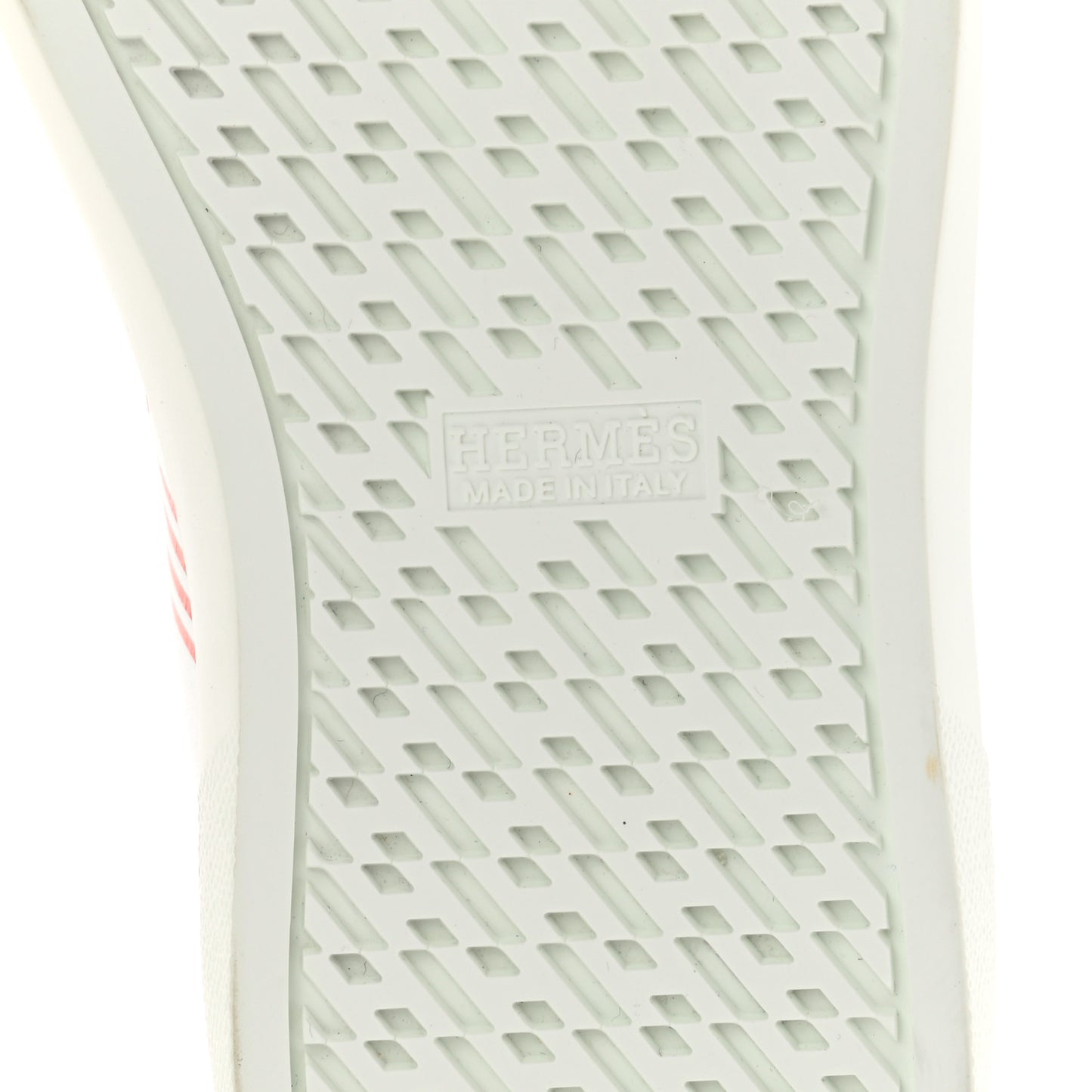 Calfskin Womens Advantage Sneakers 36.5 White Orange