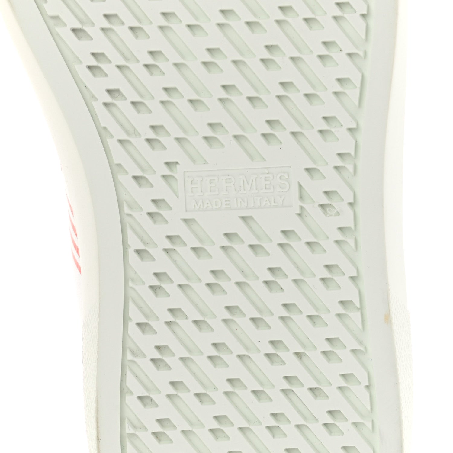 Hermes Calfskin Womens Advantage Sneakers 36.5 White Orange 6 of 9
