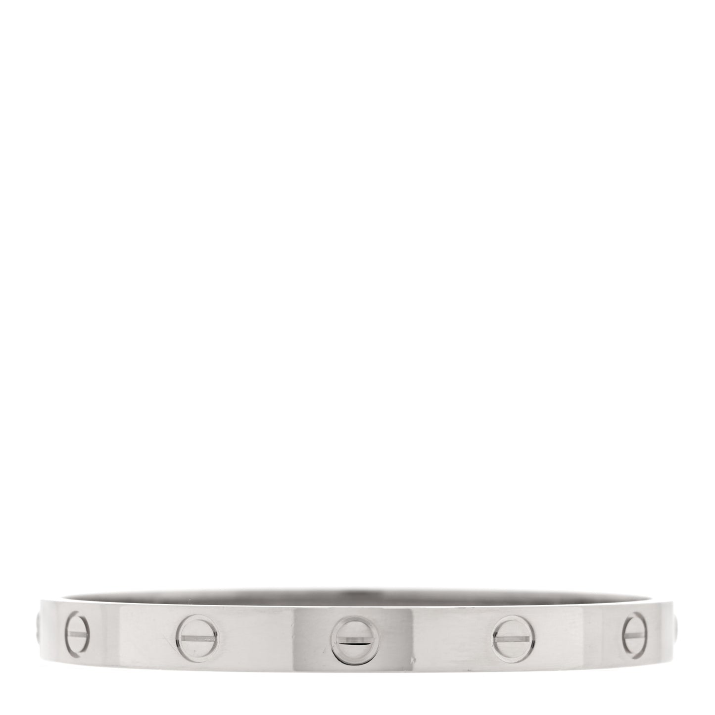 18K White Gold LOVE Bracelet 17