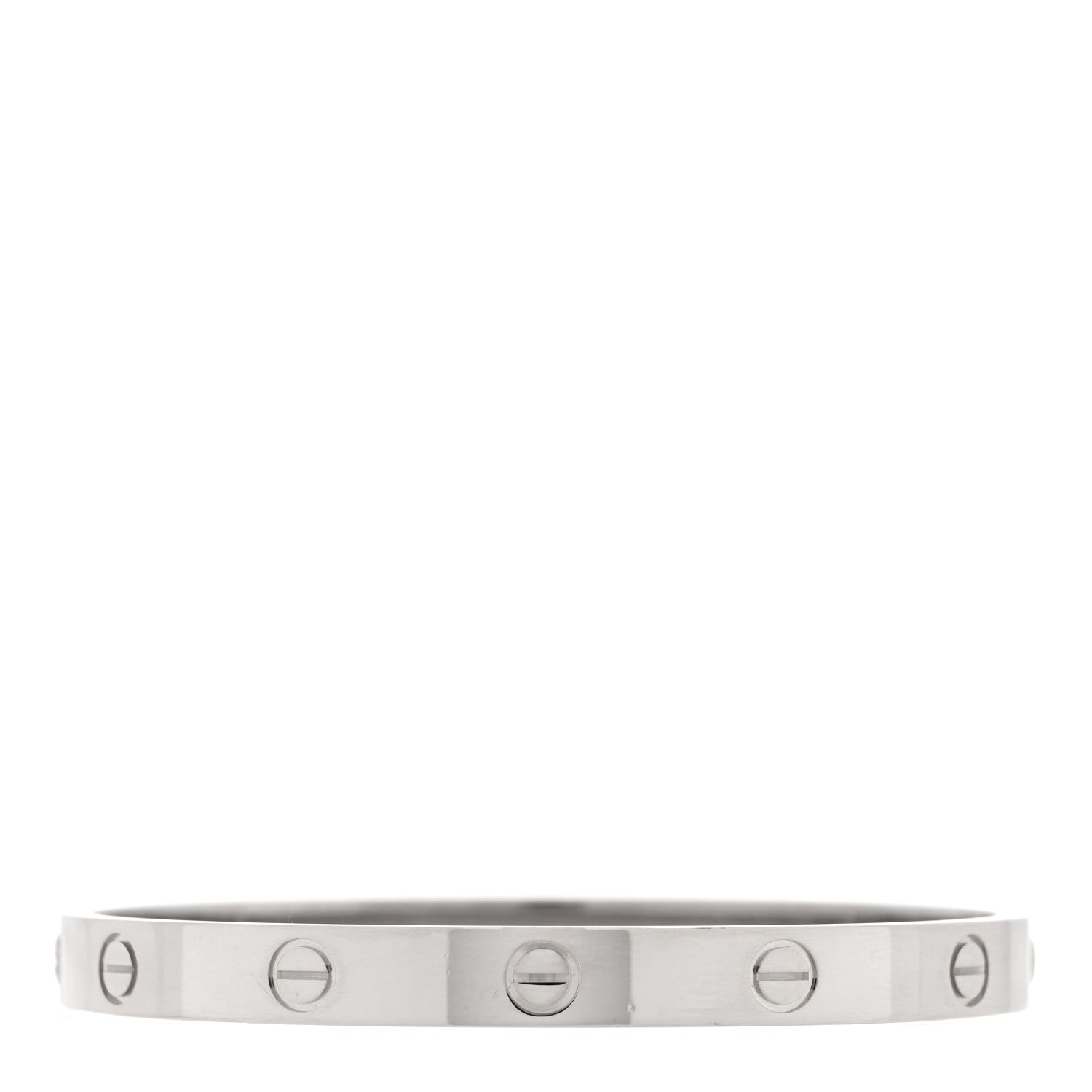 Cartier 18K White Gold LOVE Bracelet 17 1 of 5