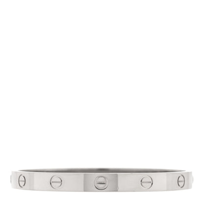 Cartier 18K White Gold LOVE Bracelet 17 1 of 5