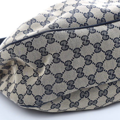 Gucci Monogram Medium Sukey Hobo Navy 6 of 13