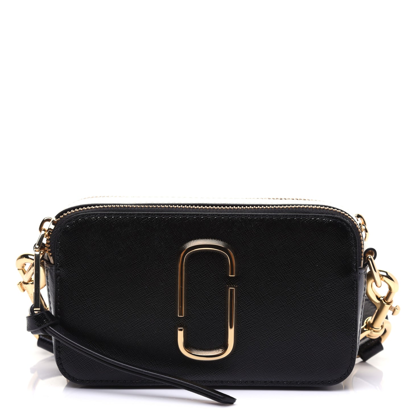 Saffiano Small Snapshot Camera Bag Black