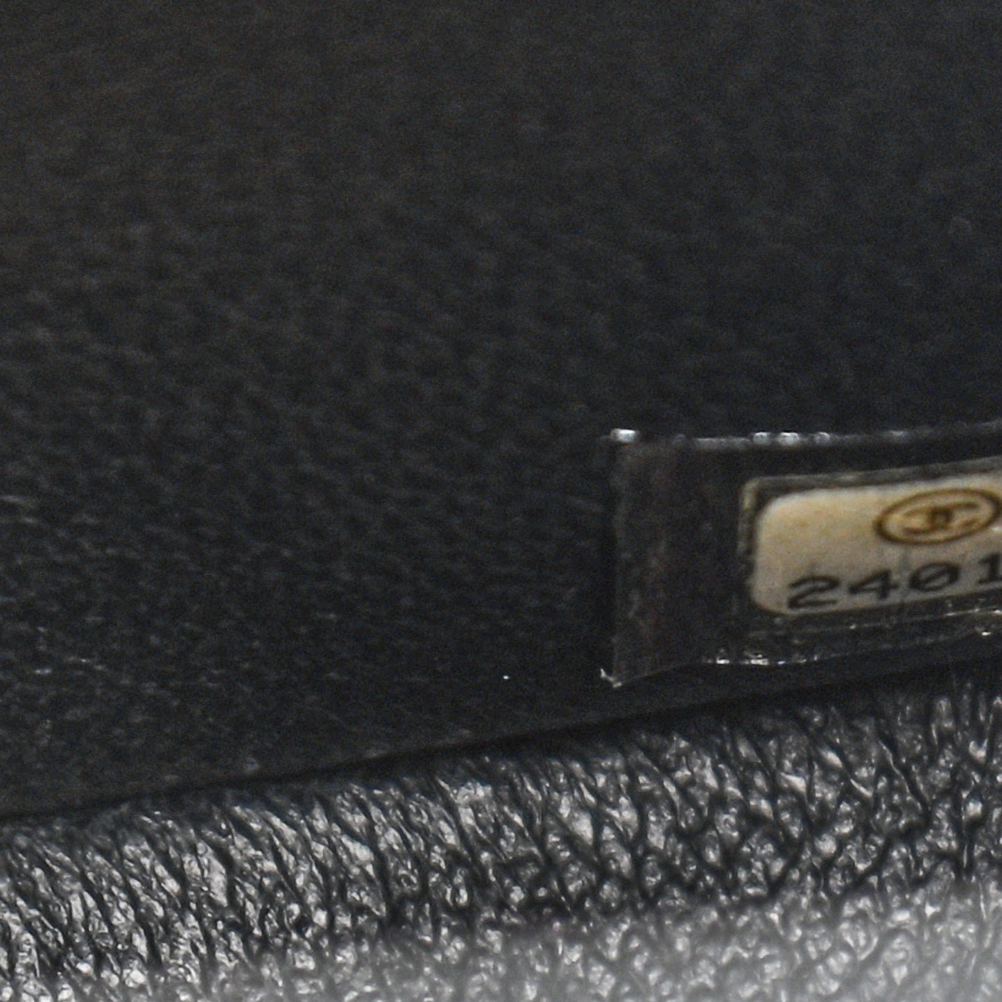 Crumpled Calfskin Quilted Jumbo Double Flap So Black