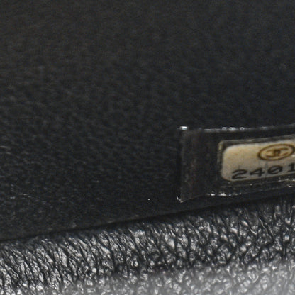 Chanel Crumpled Calfskin Quilted Jumbo Double Flap So Black 7 of 12