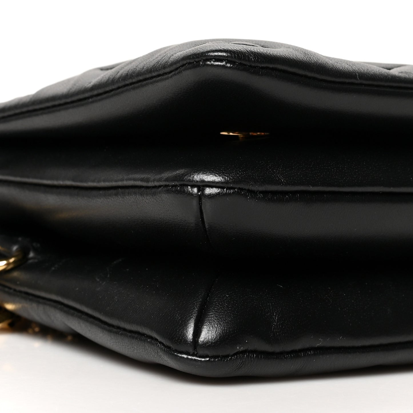 Lambskin Embossed Monogram Pochette Coussin Black
