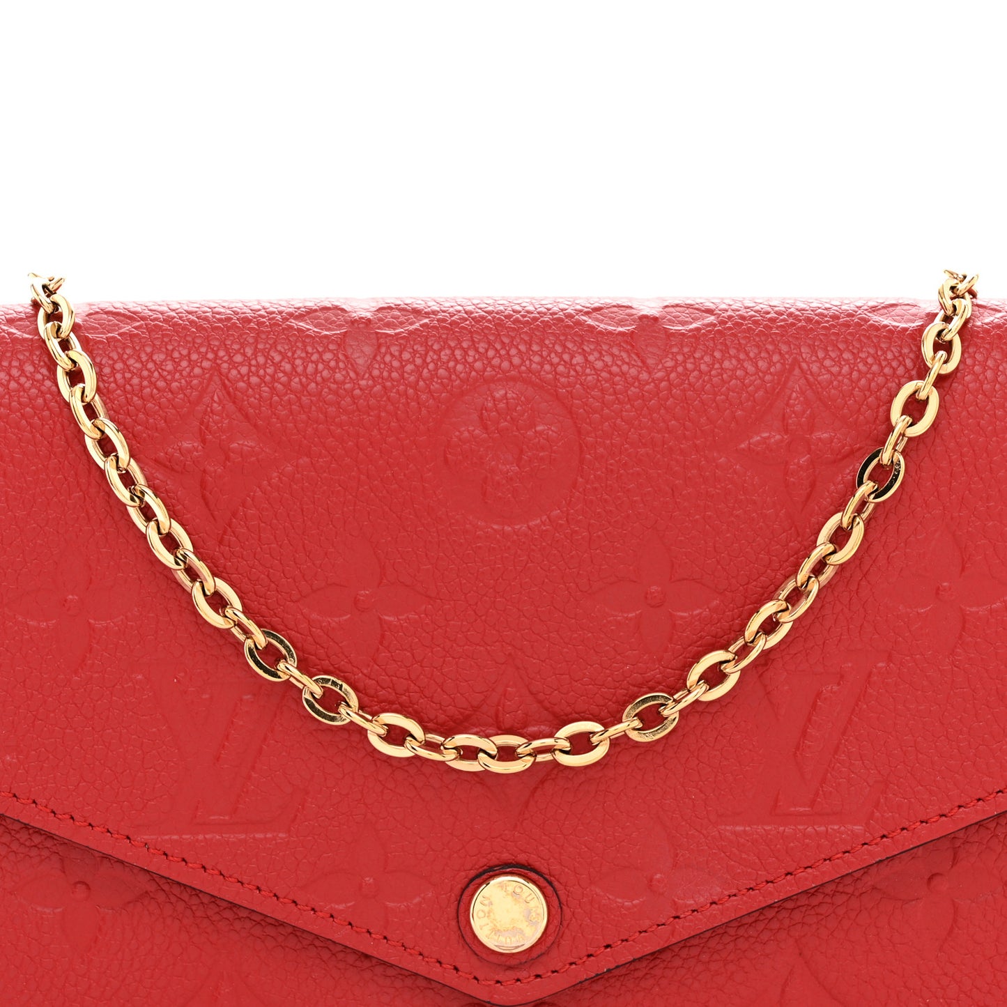 Empreinte Pochette Felicie Chain Wallet Scarlet