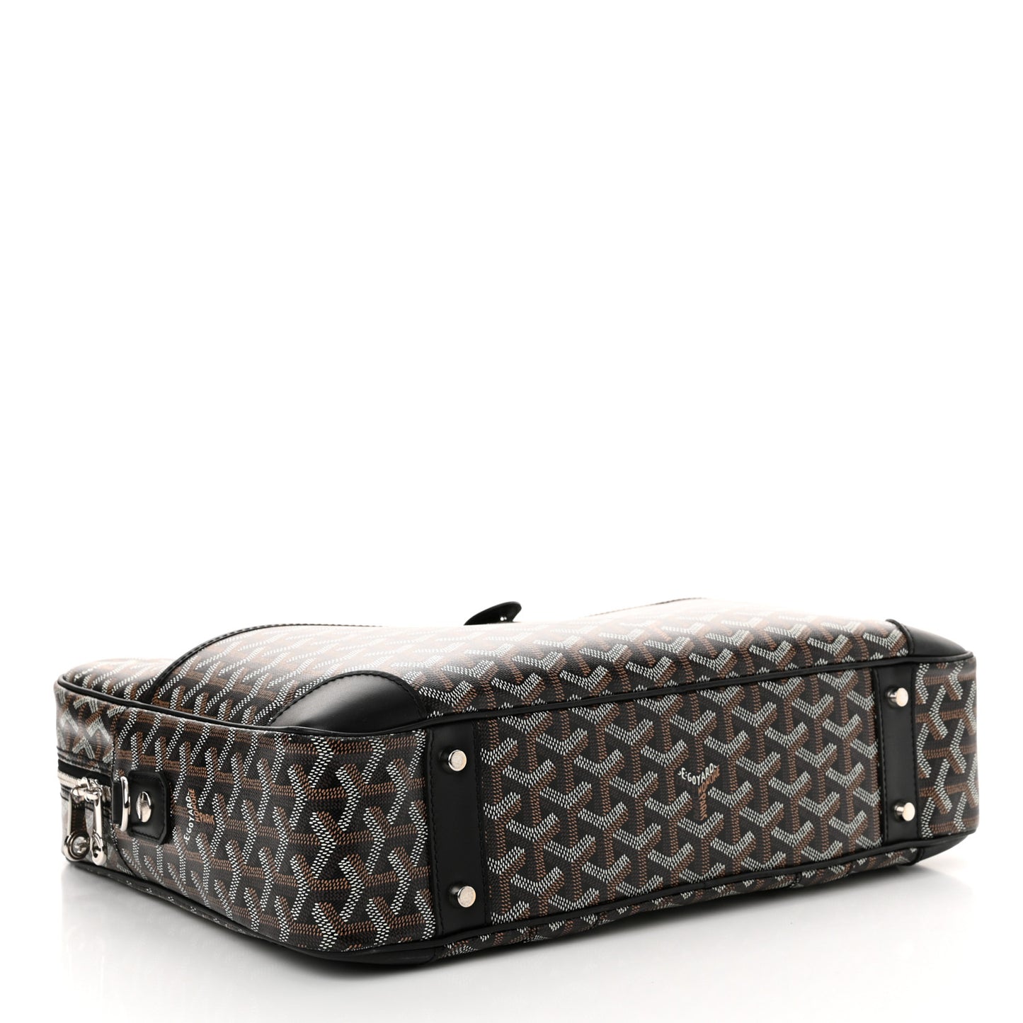 Goyardine Ambassade MM Briefcase Black