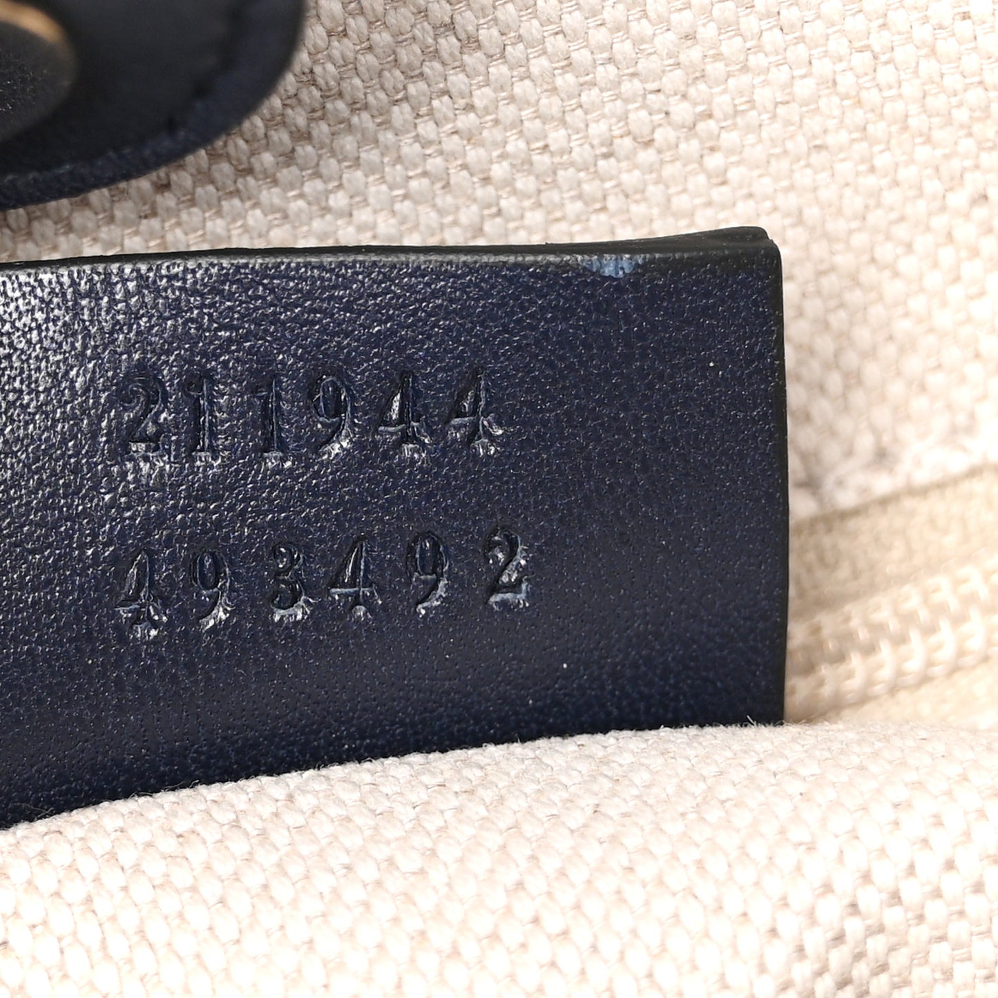 Guccissima Medium Sukey Tote Navy