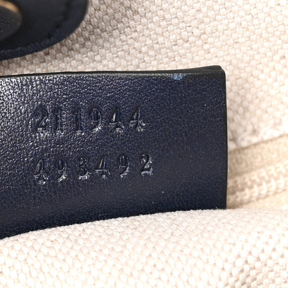 Gucci Guccissima Medium Sukey Tote Navy 7 of 12