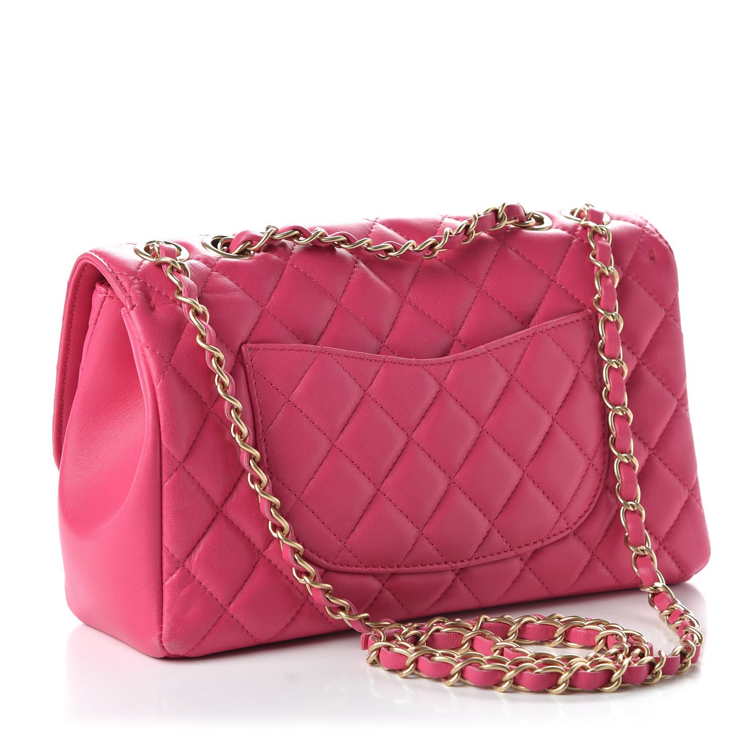 Chanel Lambskin Quilted Medium Mademoiselle Chic Flap Pink 3 of 11