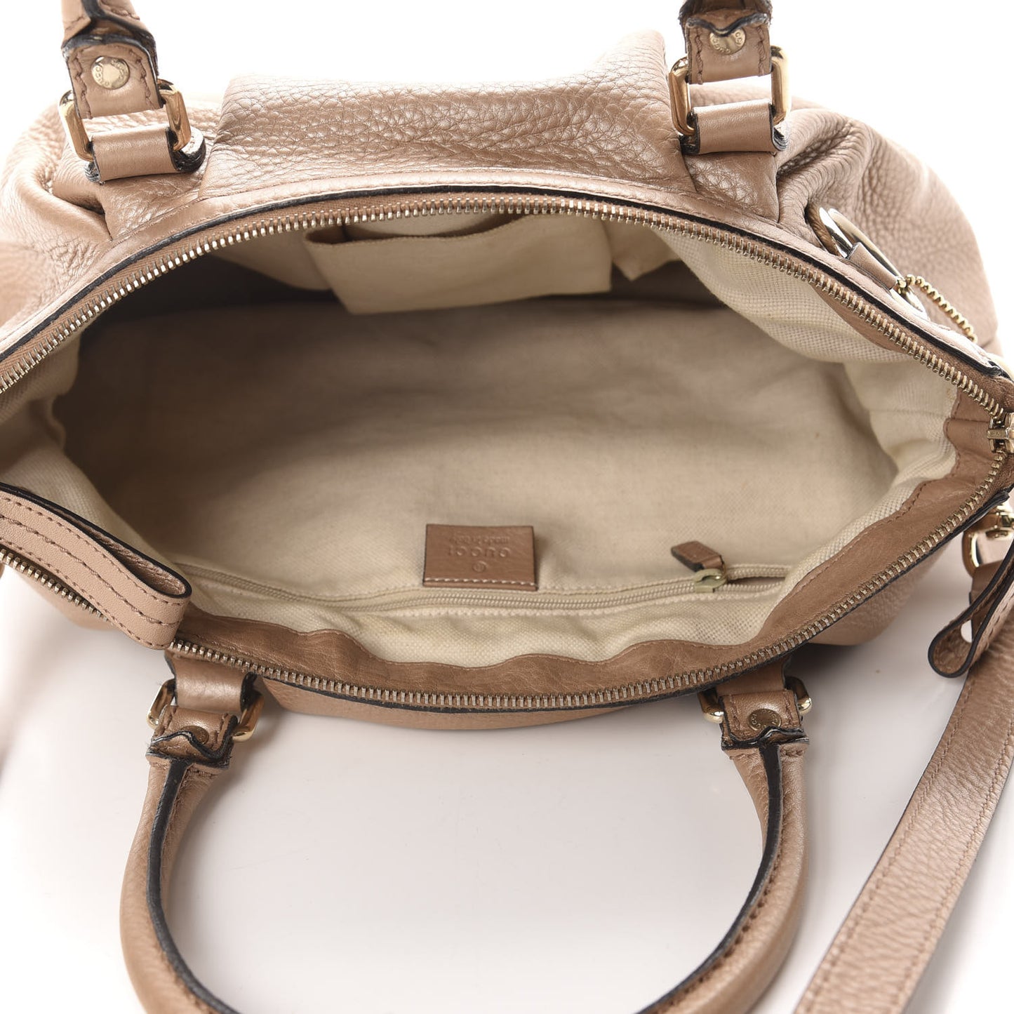 Metallic Calfskin Medium Sukey Top Handle Bag Pink