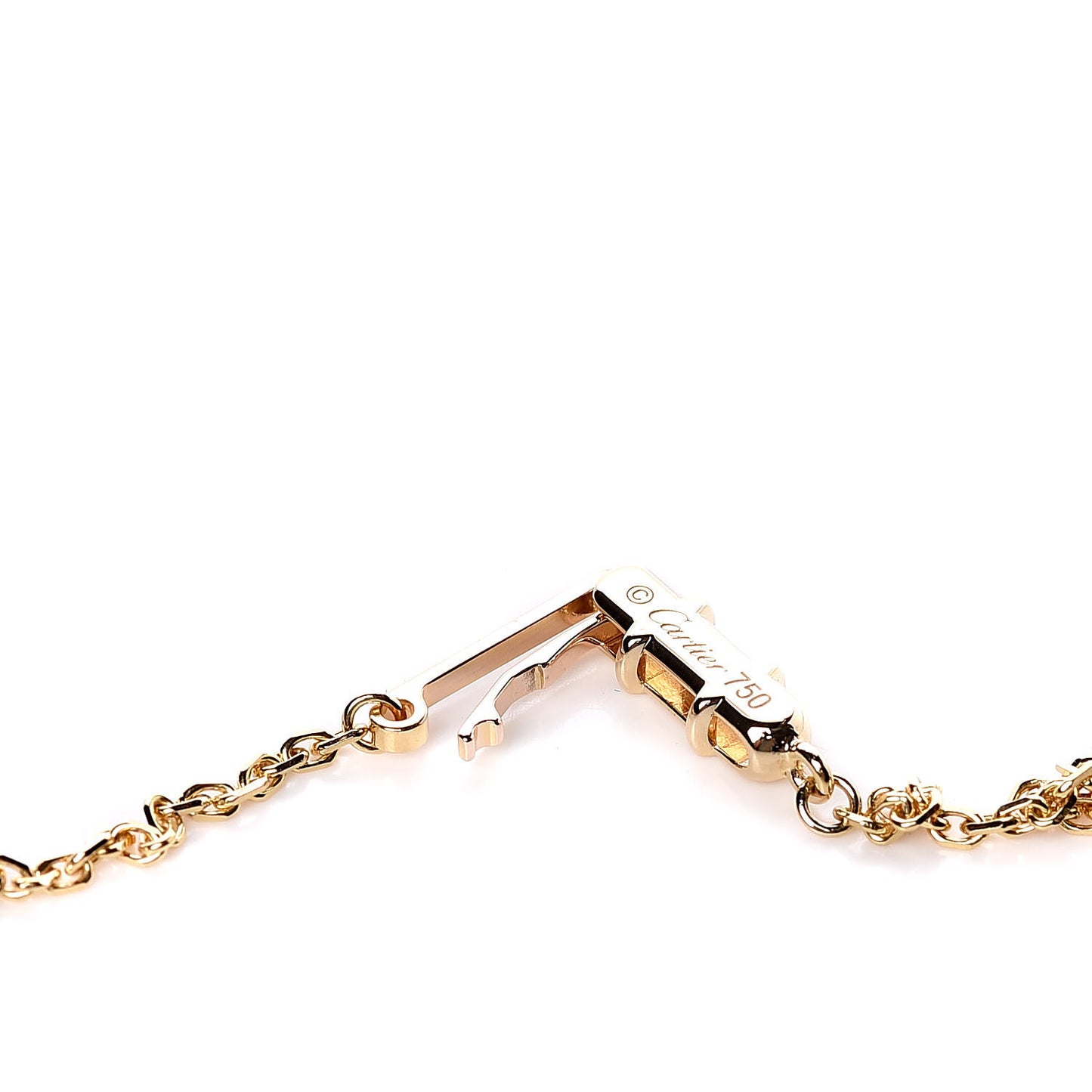 18K Yellow Gold Diamond Hearts And Symbols Pendant Necklace