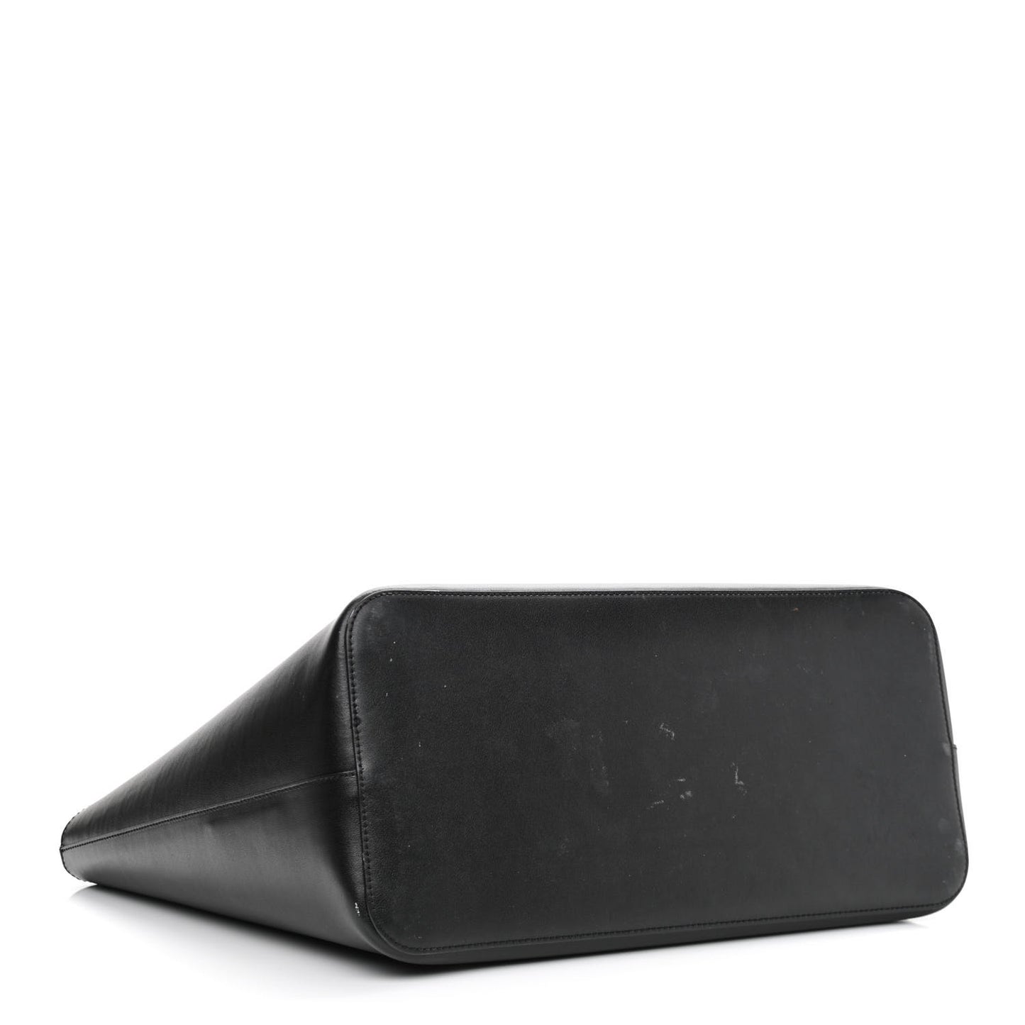 Smooth Calfskin Logo Tote Black
